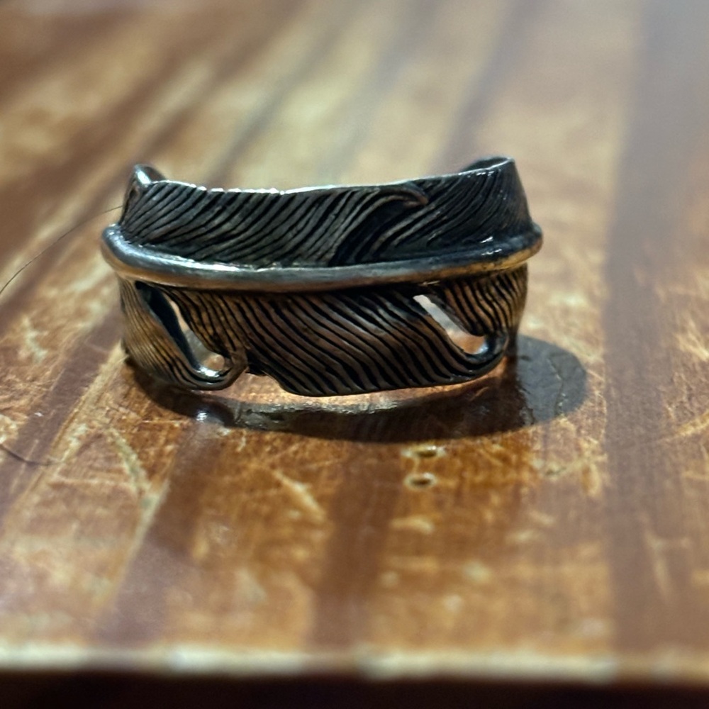 Sterling Silver Feather Ring - image 2